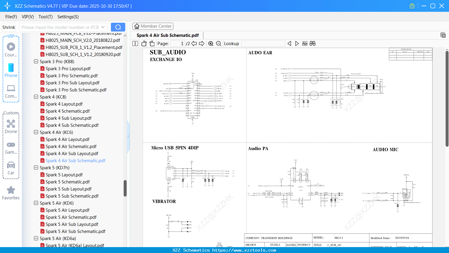 Tecno Spark 4 Air Sub Schematic